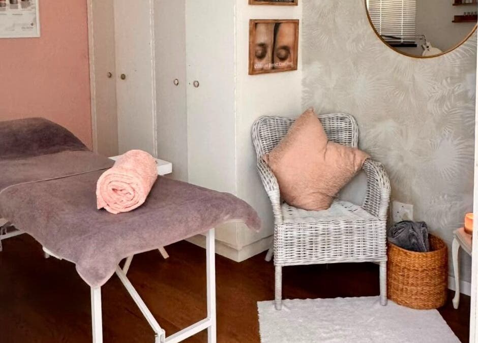 The treatment room at Beauty by Jomi in Cape Town